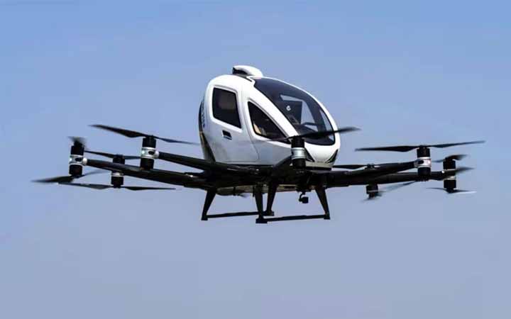 চীনের আকাশে উড়ছে যাত্রীবাহী ড্রোন